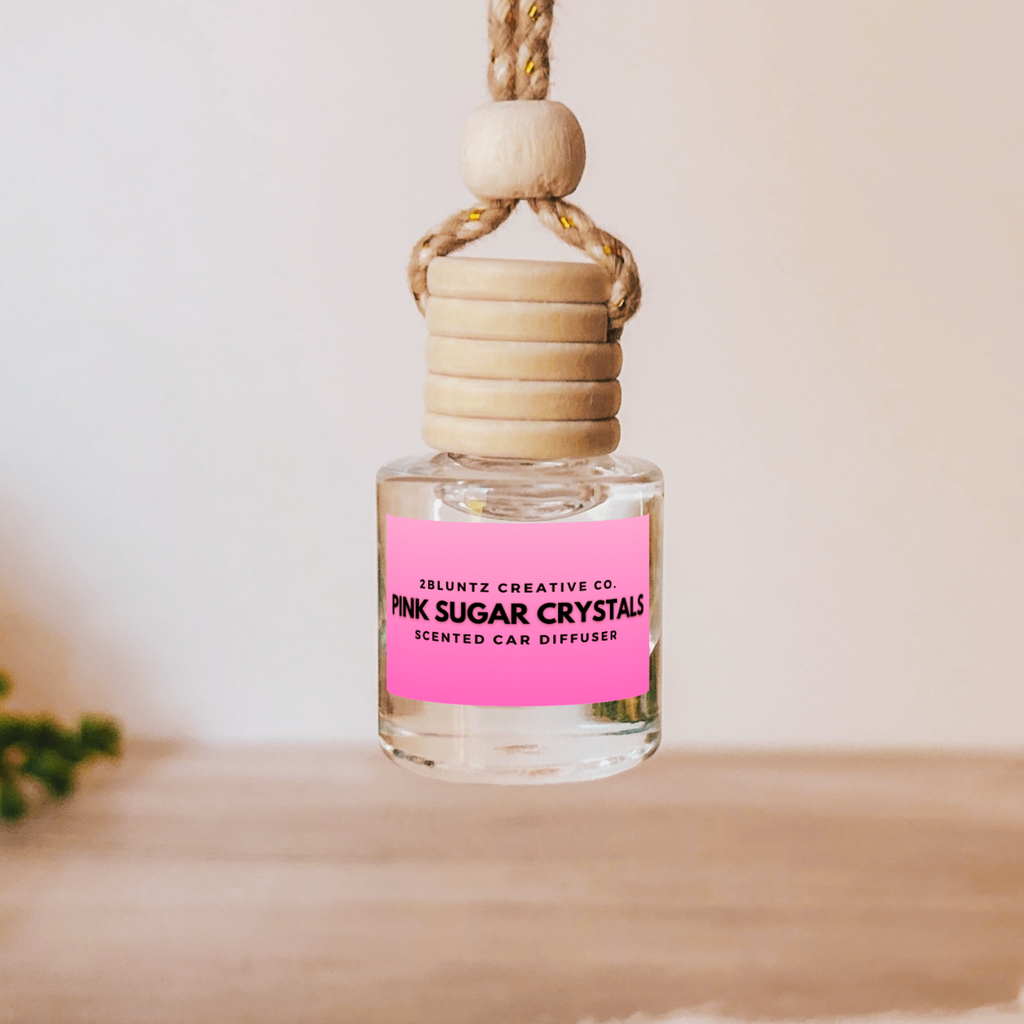 Pink Sugar Crystals Car Diffuser